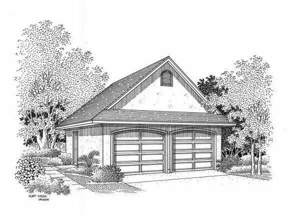 Garage front elevation